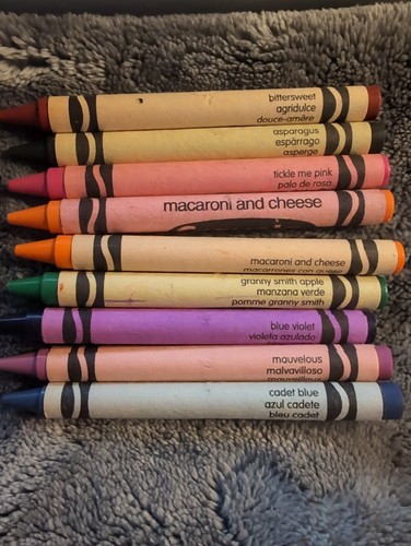 Vintage Crayola Crayon Lot Used Crayons Mixed Colors Retired Colors