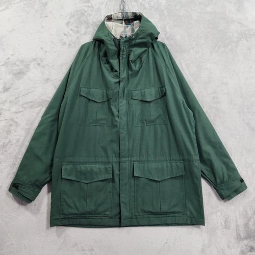 VTG 70s Frostline Jacket Mens XL Green Kit Hooded Flannel Lined Parka Outdoor - product listing photo
