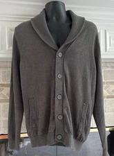 Men's Celio Urban Collection Button Down Sweater Sx XL Gray
