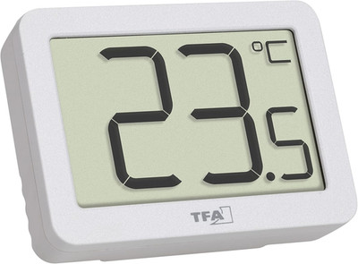 TFA Dostmann Innenthermometer Digital, 30.1065.02, Raumtemperatur Überwachen, Mi