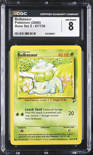 Bulbasaur graded CGC 8 for sale on eBay