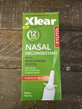 12-Hour Nasal Decongestant Spray Natural Saline Nasal Spray