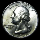 1954-D Washington Quarter ---- Unc Coin ---- #PP922