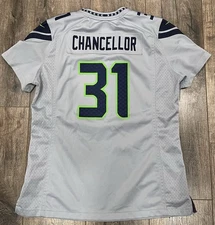 Seattle Seahawks Kam Chancellor #31 Womens XL NFL Wolf Gray Nike Jersey