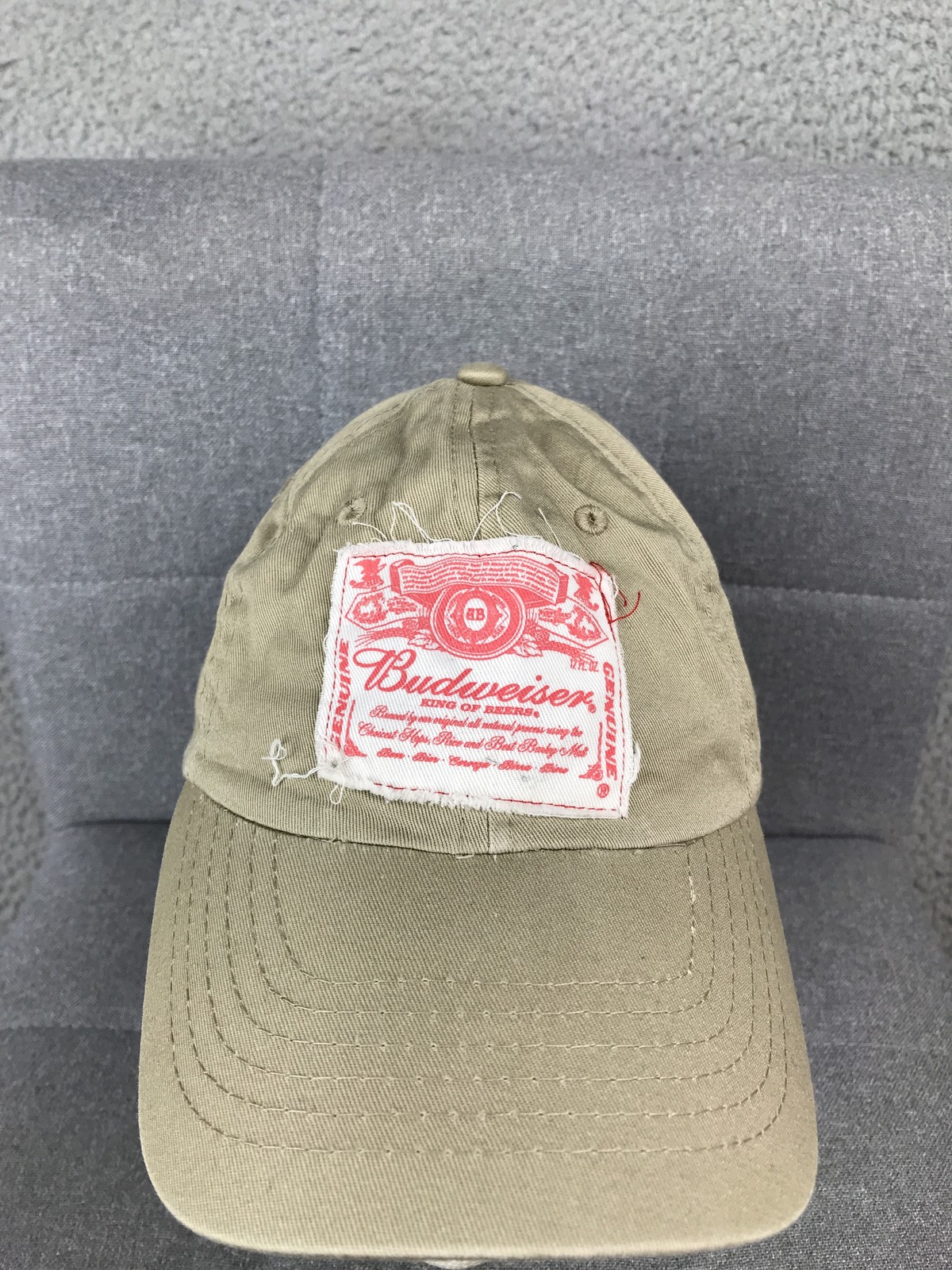 Budweiser Hat Cap Strap Back Patch Distressed Bee… - image 2