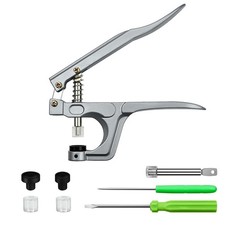 Snap Pliers Tool, No-Sew Button Fastener Press, Fits T3 T5 T8 Snaps, Clothing