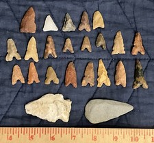 23- Lot Of Native American Authentic Arrow Po...