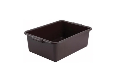 #ad New Winco Dish Box Bus Tub Brown 21.5 x 15 x 7 Restaurant Kitchen Dishwasher $17.99