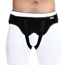 Hernia Belt - Men  Women Support Truss - Single/Double Inguinal Adjustable - M