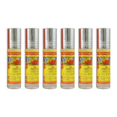 Al Rehab Bakhour Concentrated Perfume Rollerball for Unisex, 6 Ml (Pack  of 6)