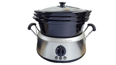 Hamilton Beach 3-in-1 Slow Cooker Model 33135 with Black Crock Pots 2/4/6 Quart
