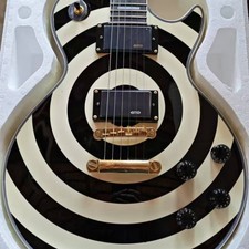Custom Zakk Wylde Bullseye Electric Guitar Mahogany Body Rosewood Fretboard