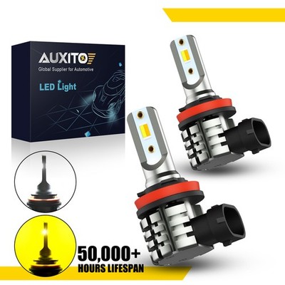 Fog Light Kit 12V 2x H8 H11 LED Daytime Running Lights Super Bright White+Amber