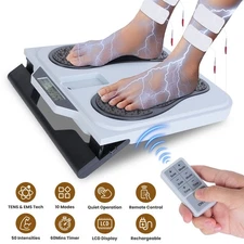 Foot Massager Pad Muscle Stimulator Blood Circulation Mat With Remote Control