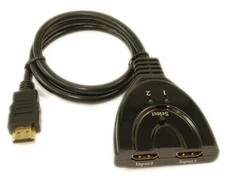 2 IN/1 OUT HDMI Switch AUTO-SELECT  Pigtail Style  4K@60Hz/4:4:4/HDCP2.2