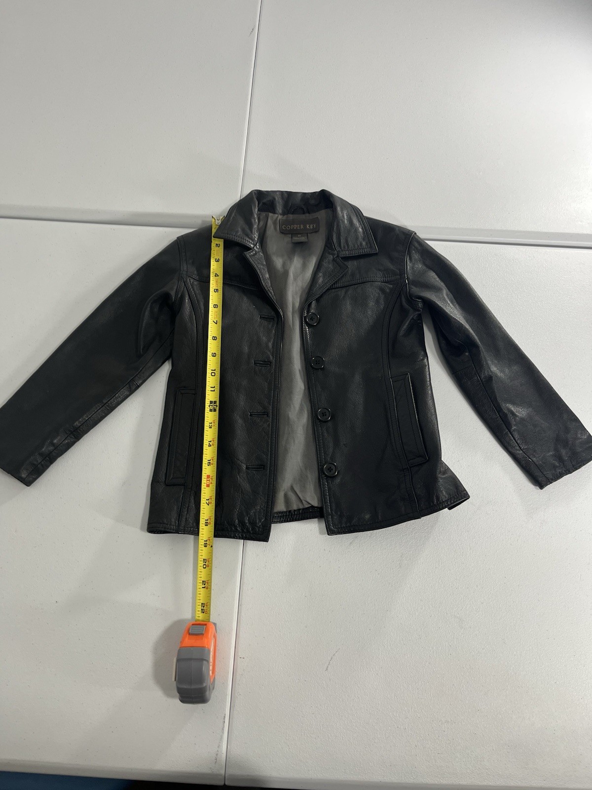 Copper Key Leather Jacket Size Medium  Women’s - image 3