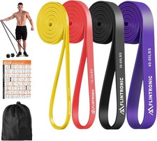 Bandes Élastiques Musculation 4 Niveaux Résistance Latex Crossfit Tractions