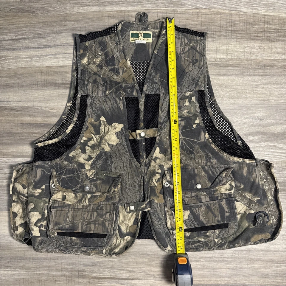 Game Winner Size L Hunting Sportswear Camouflage Camo Vest Game Pocket Pouch - Image 3 of 4