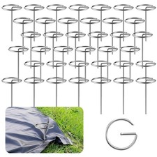 100 pieces ground anchor ground anchor ground nails fastening anchor steel ground anchor 15 cm