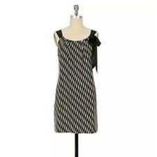 Floreat Anthropologie Dress Silk Dress Sleeveless Dress Knee Length Dress M Blue