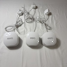 Amazon eero 6 Mesh Wi-Fi System 3-Pack White Model R010001 Dual-Band Gigabit