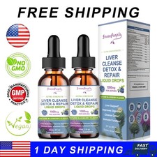 Liver Cleanse Detox Repair Liquid Drop Milk Thistle 1000mg Promote Liver Health