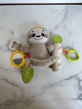 Fisher Price Linkimals SLOW MUCH FUN SLOTH Vibrating Soft Sensory Toy 2018 Works