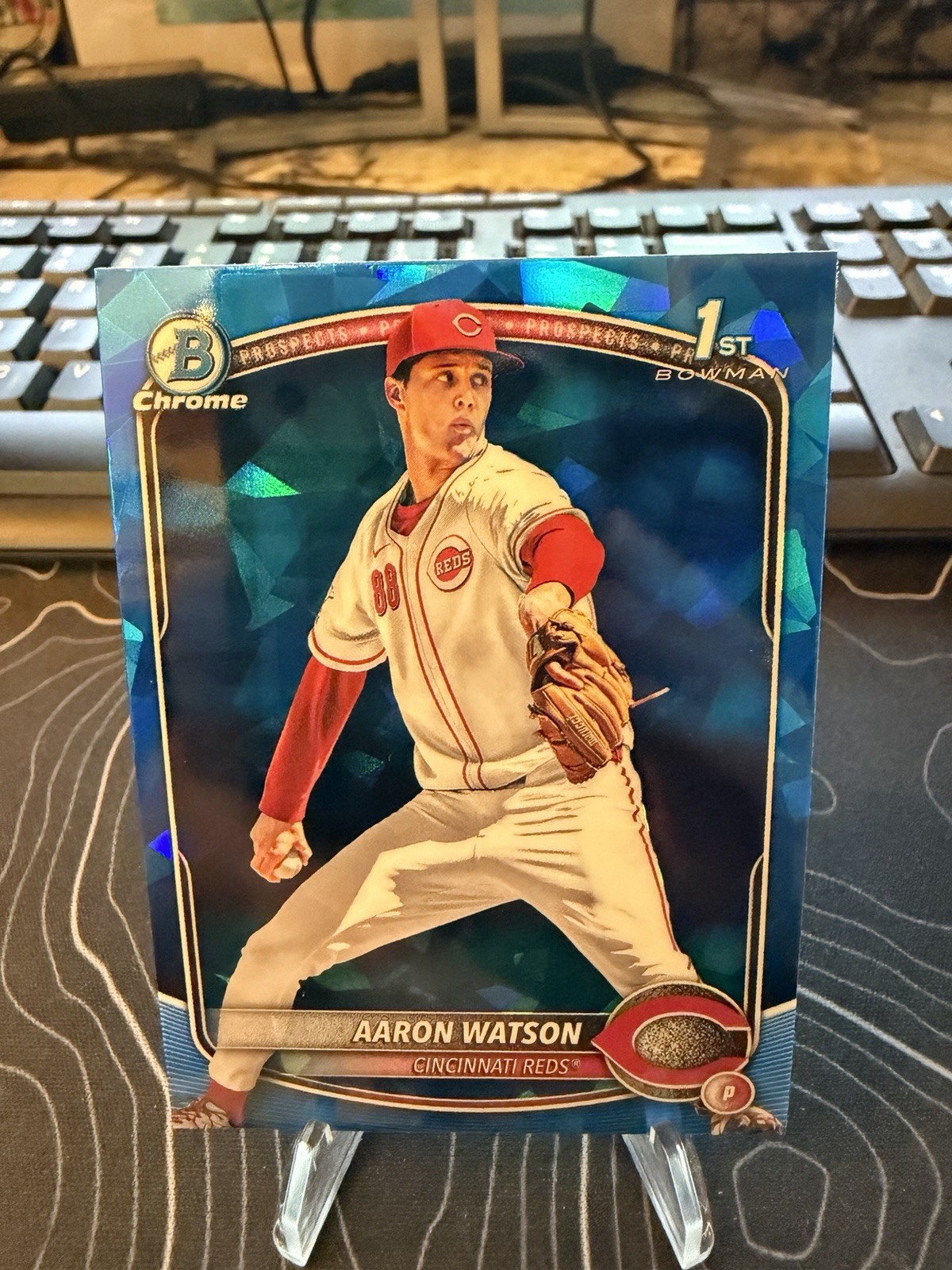 2025 Bowman Draft Chrome Sapphire Aaron Watson 1st Bowman Rookie #BDC-193