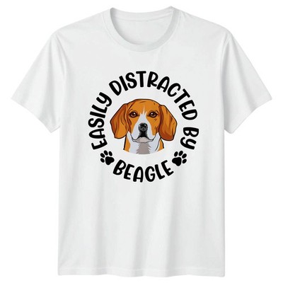 Leicht abgelenkt von Beagle T-Shirt Beagle Hund Haustier Geschenk für Sie und Ihn