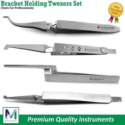 Orthodontic Bracket Holding & Placing Tweezer Forceps   Dental Tool Stainless St