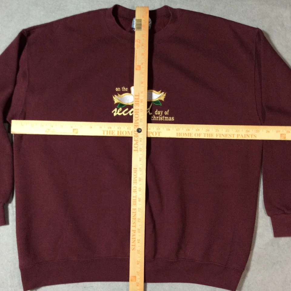 Sudadera De Colección Lee Peso Pesado "En el Segundo Día de Navidad" Para Mujer 2X Palomas Foto 2 de 4