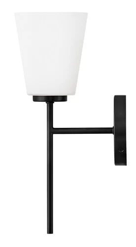Lark 85420 Bri 1 Light 16" Tall Bathroom Sconce - Black - Picture 7 of 10