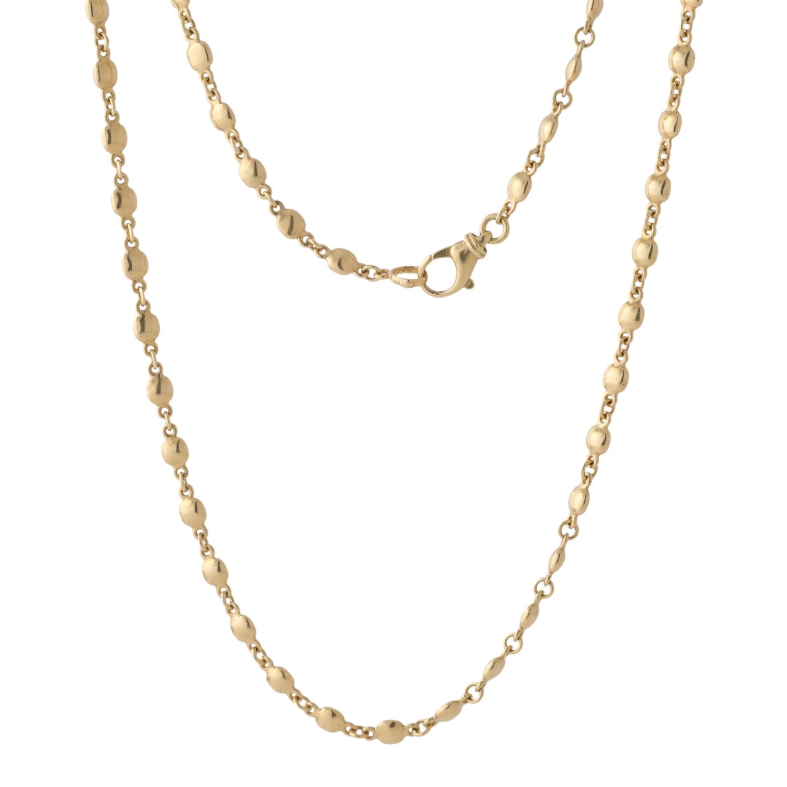 Long 33'' Solid Pebble Satellite Link Chain Frenc… - image 2