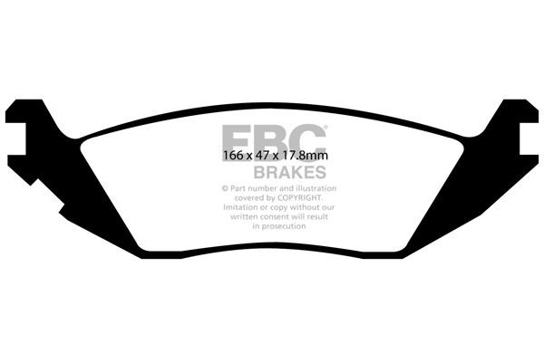 EBC DP1639 BRAKE PAD SET DISC BRAKE Rear