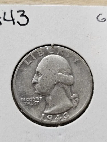 1943 Washington Quarter 25C Silver