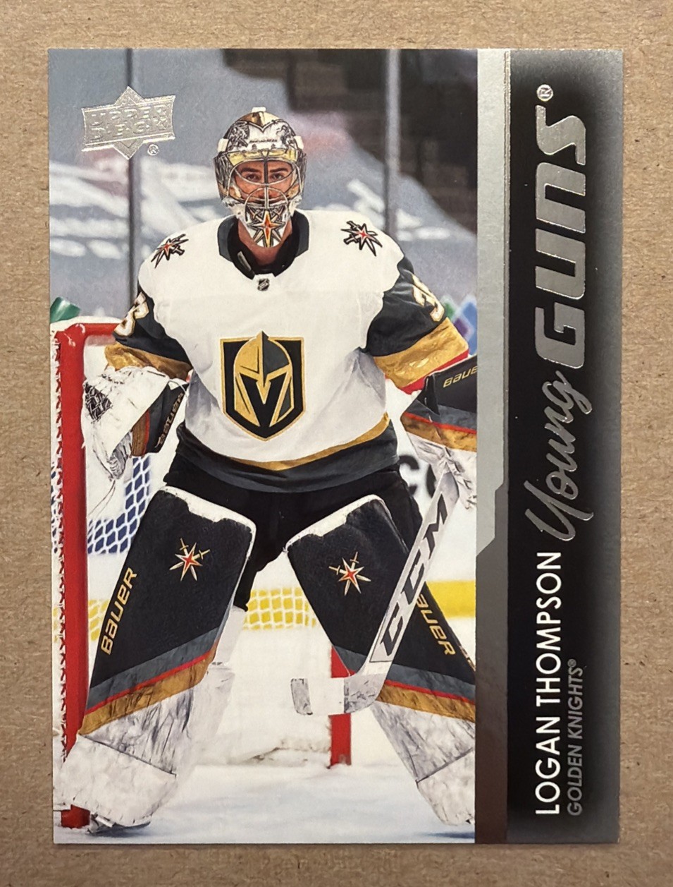 2021-22 Upper Deck Series 1 Young Guns Logan Thompson #219 Rookie RC