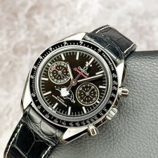 Omega Speedmaster Moonwatch Moonphase Black Dial 304.33.44.52.01.001 B & P