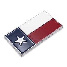 Texas Flag Metal Decal Auto Emblem