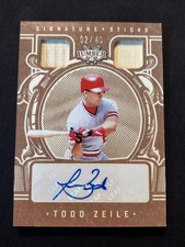 2025 Leaf Lumber Todd Zeile Signature Sticks Auto MEM /40 St. Louis Cardinals
