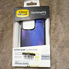OtterBox Symmetry Series MagSafe Ultra-Slim Case for iPhone 16 Pro Purple Stars