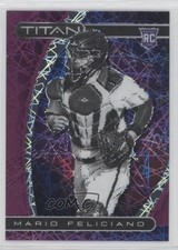 2021 Panini Chronicles Titan Purple Velocity Prizm Mario Feliciano #11 d8g