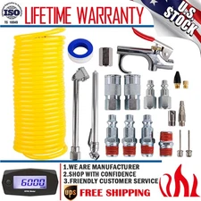 Air Compressor Kit, 3/8 Inch X 25 FT Hose, 20 Pieces Air Tool Accessories, 1/4"