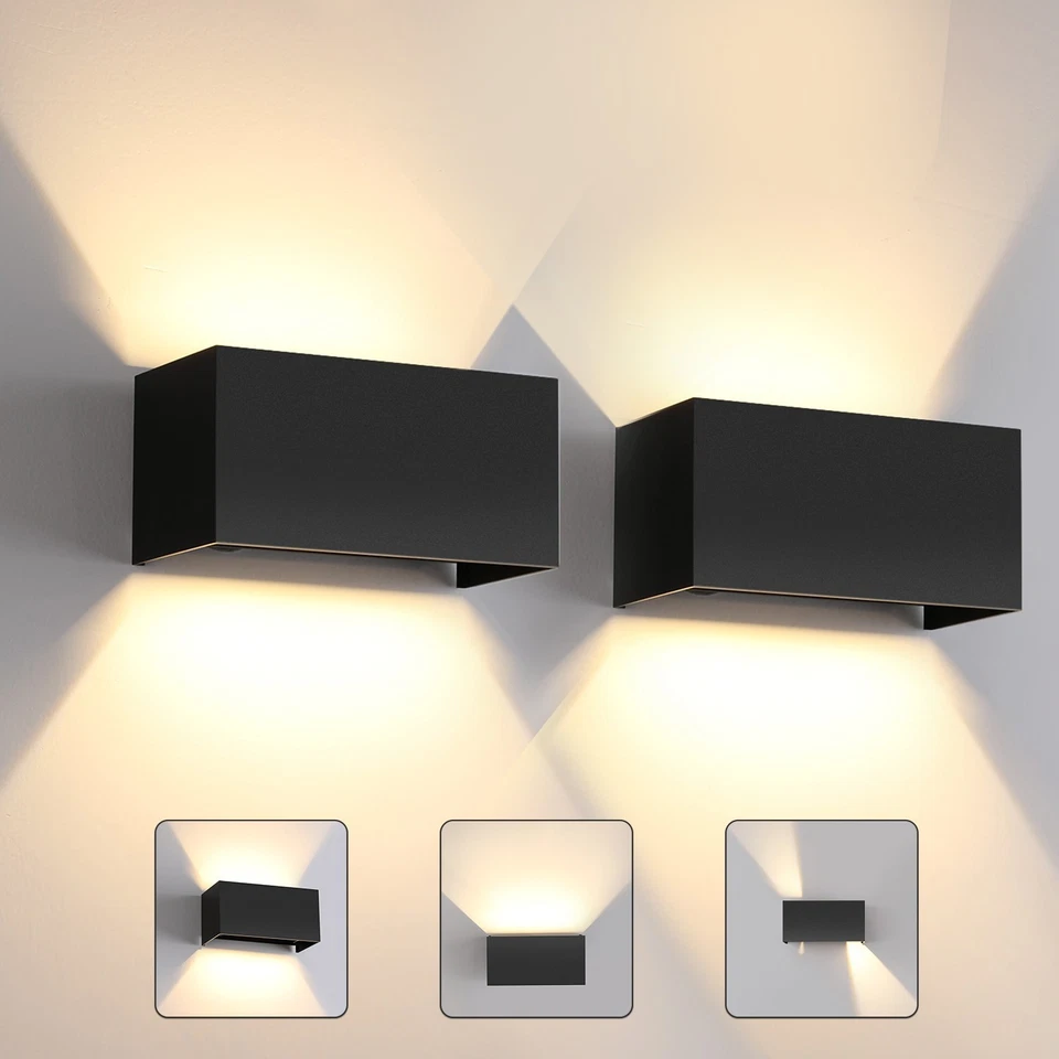 LED Wandleuchte mit Fernbedienung Flur Dimmbar Up&Down Wandstrahler Deckenfluter - Bild 3 von 4