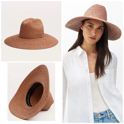Rag & Bone Light Brown Straw Hat Cleo Straw Hat - Desert Rose | rag & bone main image 3