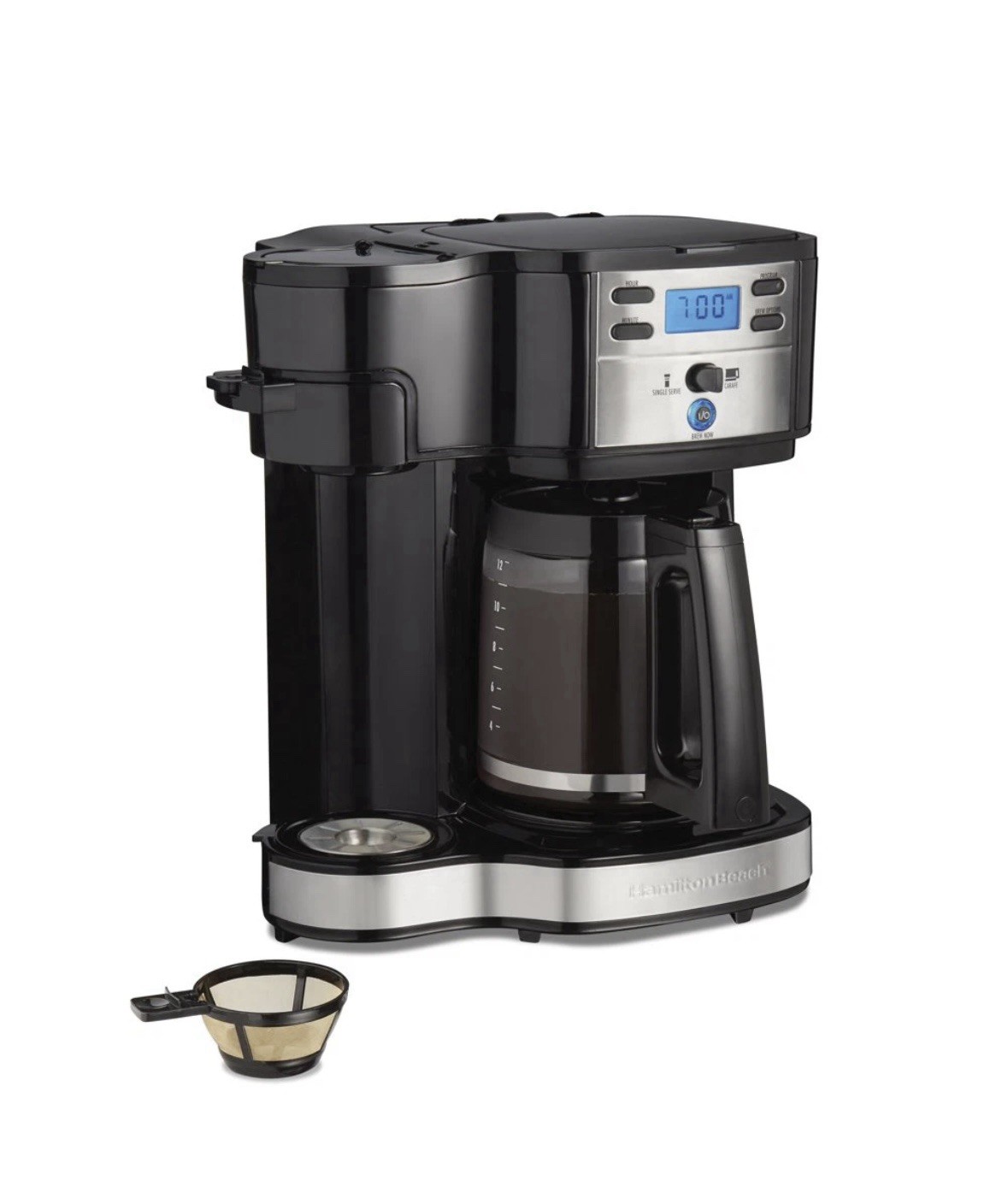 Hamilton Beach 47650 2-way Programable Coffee Maker- Black