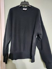 Vintage USA 90'S Lee Crossgrain Black Heavy Duty Sweatshirt XL--New..