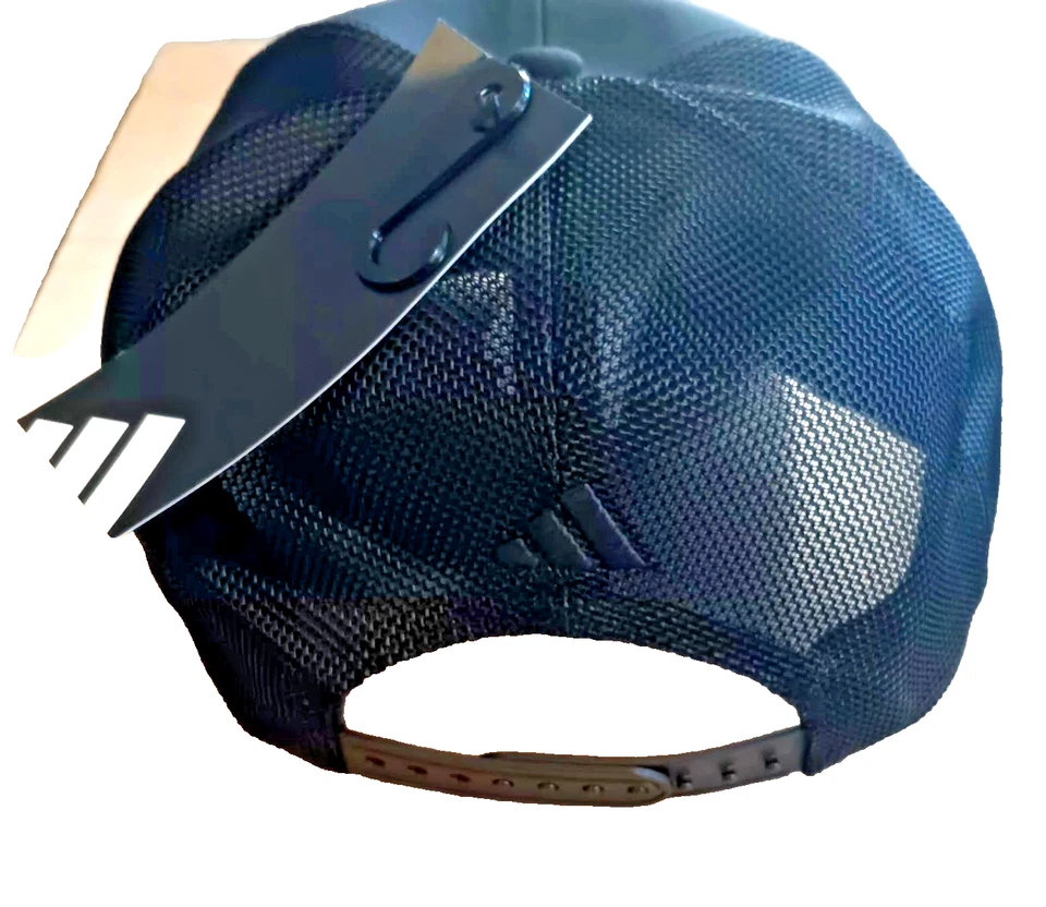 Adidas Мужская 5 панели водитель грузовика гольф шляпа сетки бейсболки регулируемый, черный - Изображение 3 из 4