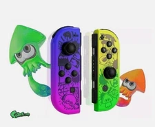 For Nintendo Switch L&R Joy Con Controllers With Dual Vibration Splatoon Theme