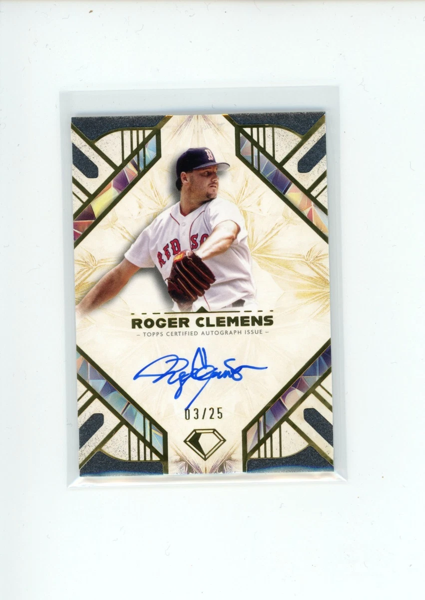 Topps Roger Clemens Baseball Autographed Sports Trading Cards