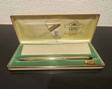New Cross 10K Gold Filled Pen Blue Ink w Box, Never Used in Pristine Condition